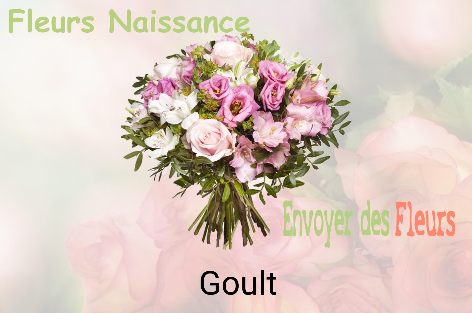 Bouquet de fleurs de naissance livré à Goult